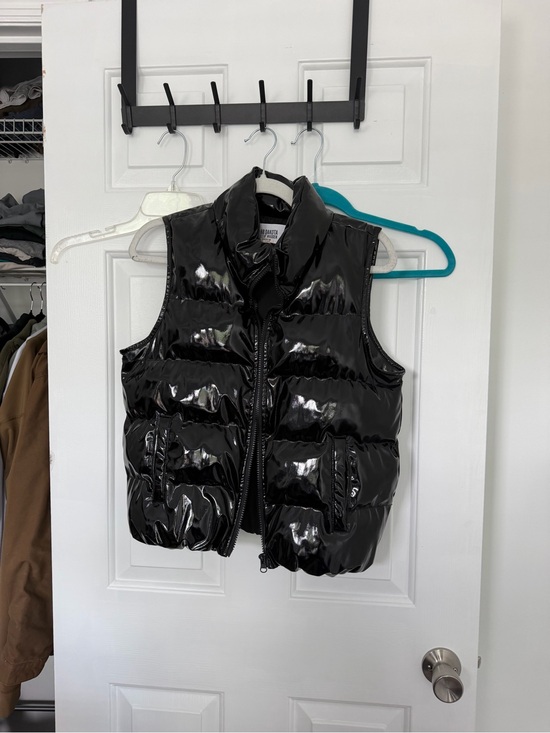 BB Dakota Jackets & Blazers - BB Dakota Glossy Black Puffer Vest - Kids